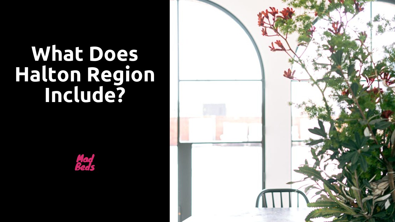 What does Halton Region include?